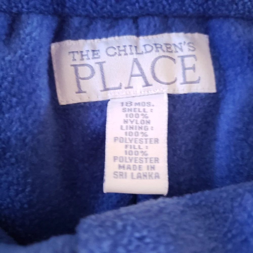 The Children's Place Red Fleece Lined Snow Bib Overalls